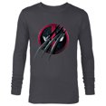 thumbnail image 1 of Marvel Studios Deadpool & Wolverine Slashed Icon with Claws- Long Sleeve T-Shirt for Men - Customized-Charcoal Heather, 1 of 5