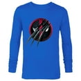 thumbnail image 1 of Marvel Studios Deadpool & Wolverine Slashed Icon with Claws- Long Sleeve T-Shirt for Men - Customized-Navy, 1 of 5