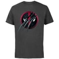 thumbnail image 1 of Marvel Studios Deadpool & Wolverine Slashed Icon with Claws- Short Sleeve Cotton T-Shirt for Adults - Customized-Charcoal, 1 of 5
