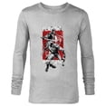 thumbnail image 1 of Marvel Studios Deadpool & Wolverine in Black White Red Movie - Long Sleeve T-Shirt for Men - Customized-Athletic Heather, 1 of 5