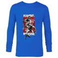 thumbnail image 1 of Marvel Studios Deadpool & Wolverine in Black White Red Movie - Long Sleeve T-Shirt for Men - Customized-Navy, 1 of 5