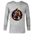 thumbnail image 1 of Marvel Studios Deadpool & Wolverine with Claw-Slashed Icon - Long Sleeve T-Shirt for Men - Customized-Athletic Heather, 1 of 5