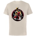 thumbnail image 1 of Marvel Studios Deadpool & Wolverine with Claw-Slashed Icon - Short Sleeve Cotton T-Shirt for Adults - Customized-Natural, 1 of 5
