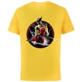 thumbnail image 1 of Marvel Studios Deadpool & Wolverine with Claw-Slashed Icon - Short Sleeve Cotton T-Shirt for Adults - Customized-Yellow, 1 of 5