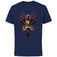 thumbnail image 1 of Marvel Studios Deadpool & Wolverine with Claw-Slashed Logo - Short Sleeve Cotton T-Shirt for Adults - Customized-Navy, 1 of 5