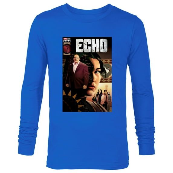 Marvel Studios Echo TV Series 2024 Comic Cover Art Disney+ - Long Sleeve T-Shirt for Men - Customized-Navy
