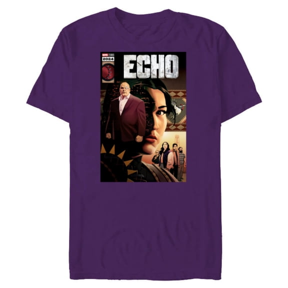 Marvel Studios Echo TV Series 2024 Comic Cover Art Disney  - Short Sleeve Blended T-Shirt for Adults - Customized-Purple