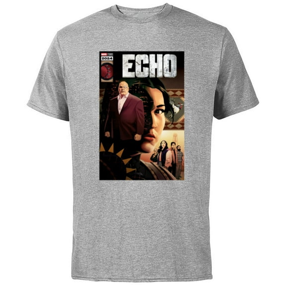 Marvel Studios Echo TV Series 2024 Comic Cover Art Disney+ - Short Sleeve Cotton T-Shirt for Adults - Customized-Athletic Heather