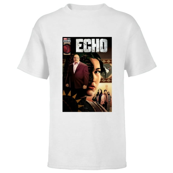 Marvel Studios Echo TV Series 2024 Comic Cover Art Disney+ - Short Sleeve T-Shirt for Kids - Customized-White
