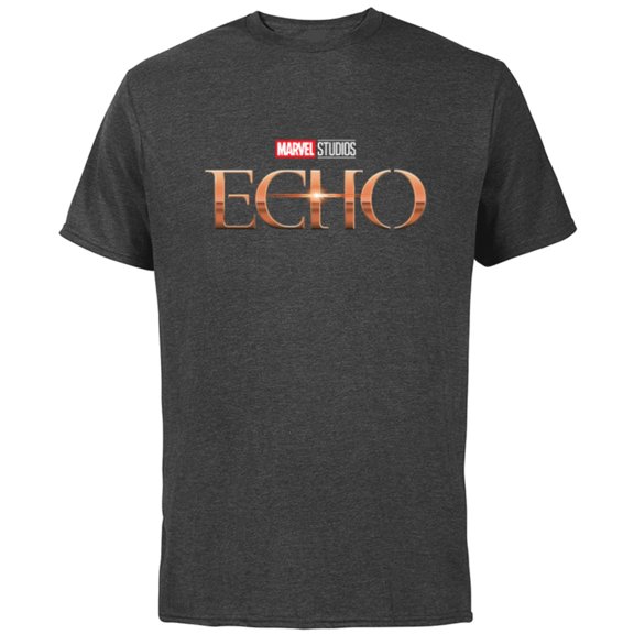 Marvel Studios Echo TV Series Logo Disney+ - Short Sleeve Cotton T-Shirt for Adults - Customized-Charcoal