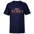 thumbnail image 1 of Marvel Studios Echo TV Series Logo Disney+ - Short Sleeve T-Shirt for Kids - Customized-Navy, 1 of 5