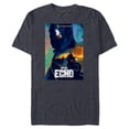 thumbnail image 1 of Marvel Studios Echo TV Series Maya Kingpin Logo & Poster Art - Short Sleeve Blended T-Shirt for Adults - Customized-Navy Heather, 1 of 5