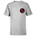 thumbnail image 1 of Marvel Studios Echo TV Series Sun Symbol Logo Disney+ - Short Sleeve T-Shirt for Kids - Customized-Athletic Heather, 1 of 5