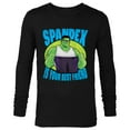 thumbnail image 1 of Marvel Studios Hulk Spandex is Your Best Friend She-Hulk - Long Sleeve T-Shirt for Men - Customized-Black, 1 of 5