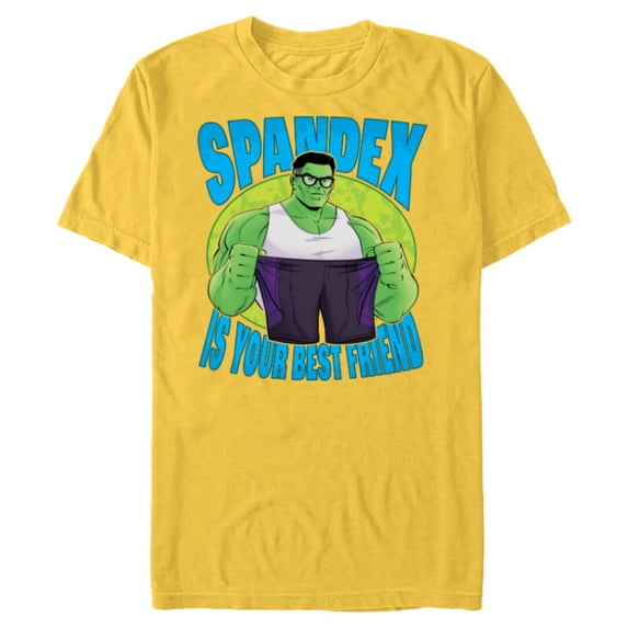 Marvel Studios Hulk Spandex is Your Best Friend She-Hulk - Short Sleeve Blended T-Shirt for Adults - Customized-Yellow