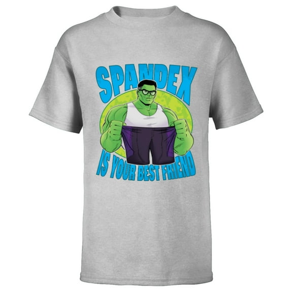 Marvel Studios Hulk Spandex is Your Best Friend She-Hulk - Short Sleeve T-Shirt for Kids - Customized-Athletic Heather