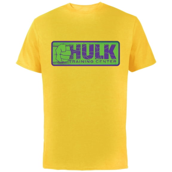 Marvel Studios Hulk Training Center She-Hulk Disney - Short Sleeve Cotton T-Shirt for Adults - Customized-Yellow