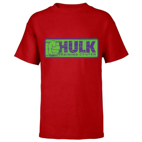 Marvel Studios Hulk Training Center She-Hulk Disney+ - Short Sleeve T-Shirt for Kids - Customized-Red