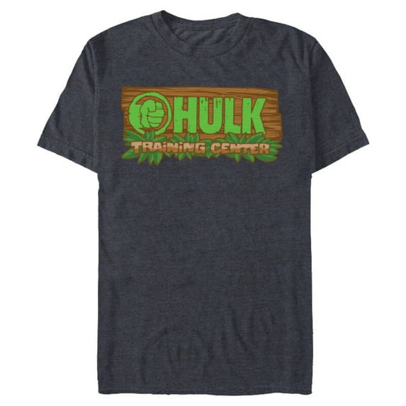 Marvel Studios Hulk Training Center Tropical Sign She-Hulk - Short Sleeve Blended T-Shirt for Adults - Customized-Navy Heather