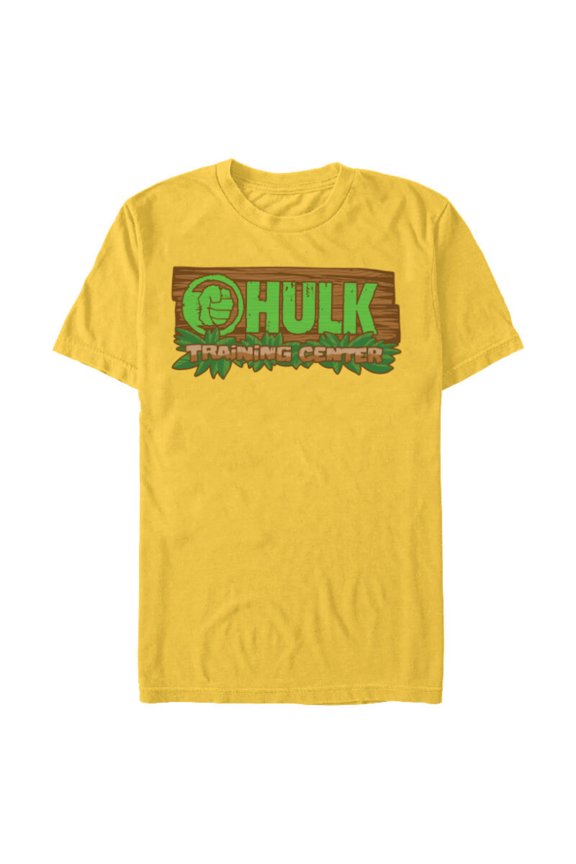 Studios Hulk Training Center Tropical Sign She-Hulk - Short Sleeve Blended T-Shirt for Adults - Customized-Yellow