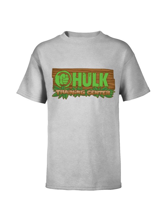 Studios Hulk Training Center Tropical Sign She-Hulk - Short Sleeve T-Shirt for Kids - Customized-Athletic Heather