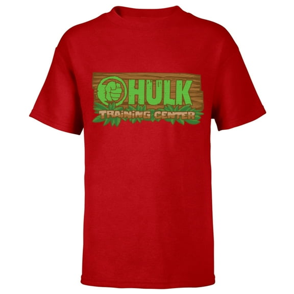 Marvel Studios Hulk Training Center Tropical Sign She-Hulk - Short Sleeve T-Shirt for Kids - Customized-Red