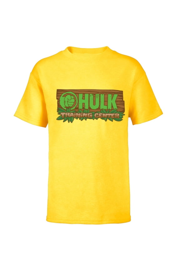 Studios Hulk Training Center Tropical Sign She-Hulk - Short Sleeve T-Shirt for Kids - Customized-Yellow
