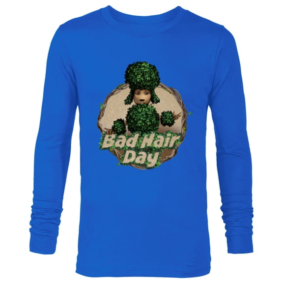 Marvel Studios’ I Am Groot Bad Hair Day - Long Sleeve T-Shirt for Men - Customized-Navy