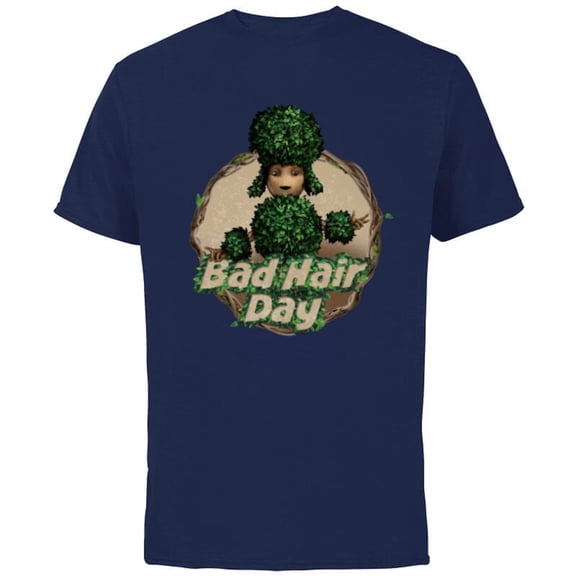 Marvel Studios’ I Am Groot Bad Hair Day - Short Sleeve Cotton T-Shirt for Adults - Customized-Navy