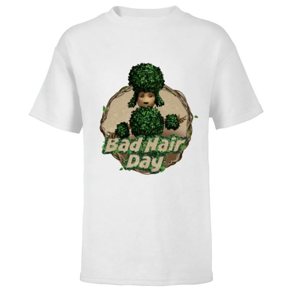 Marvel Studios’ I Am Groot Bad Hair Day - Short Sleeve T-Shirt for Kids - Customized-White