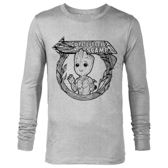 Marvel Studios’ I Am Groot Cute Little Scamp - Long Sleeve T-Shirt for Men - Customized-Athletic Heather