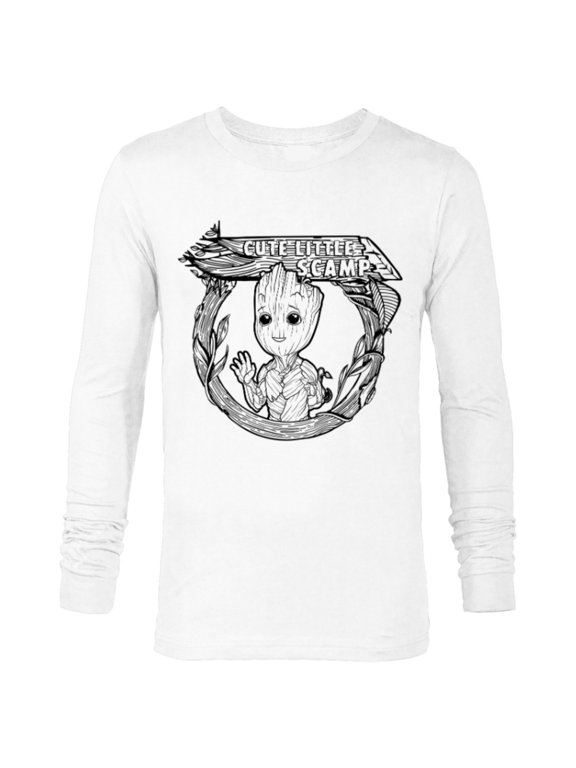 Studios’ I Am Groot Cute Little Scamp - Long Sleeve T-Shirt for Men - Customized-White