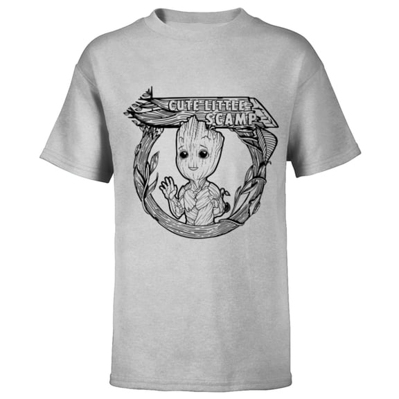 Marvel Studios’ I Am Groot Cute Little Scamp - Short Sleeve T-Shirt for Kids - Customized-Athletic Heather