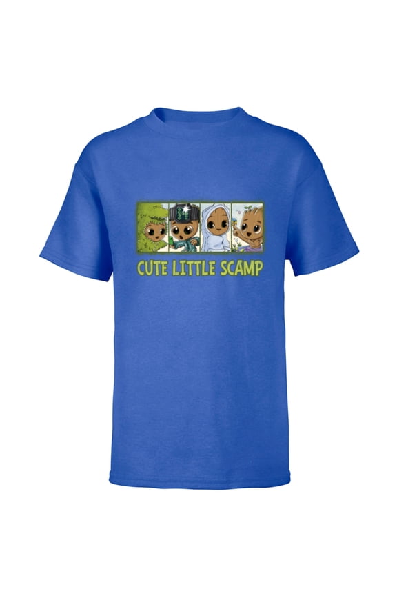 Studios I Am Groot Cute Little Scamp - Short Sleeve T-Shirt for Kids - Customized-Royal