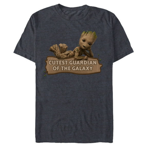 Marvel Studios’ I Am Groot Cutest Guardian Of The Galaxy - Short Sleeve Blended T-Shirt for Adults - Customized-Navy Heather