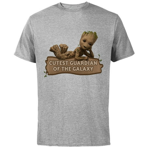 Marvel Studios’ I Am Groot Cutest Guardian Of The Galaxy - Short Sleeve Cotton T-Shirt for Adults - Customized-Athletic Heather