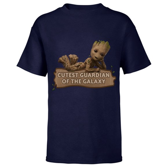 Marvel Studios’ I Am Groot Cutest Guardian Of The Galaxy - Short Sleeve T-Shirt for Kids - Customized-Navy