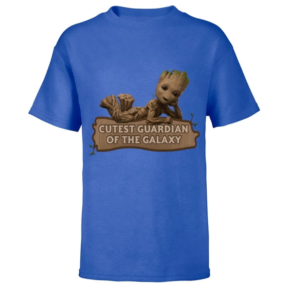 Marvel Studios’ I Am Groot Cutest Guardian Of The Galaxy - Short Sleeve T-Shirt for Kids - Customized-Royal