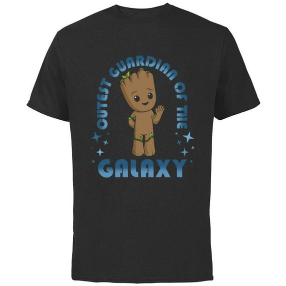 Marvel Studios I Am Groot Cutest Guardians of the Galaxy - Short Sleeve Cotton T-Shirt for Adults - Customized-Black