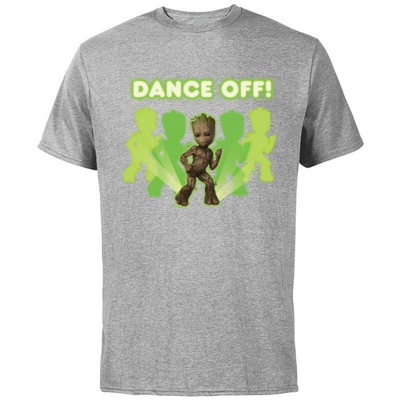 Marvel Studios’ I Am Groot Dance Off! - Short Sleeve Cotton T-Shirt for Adults - Customized-Athletic Heather