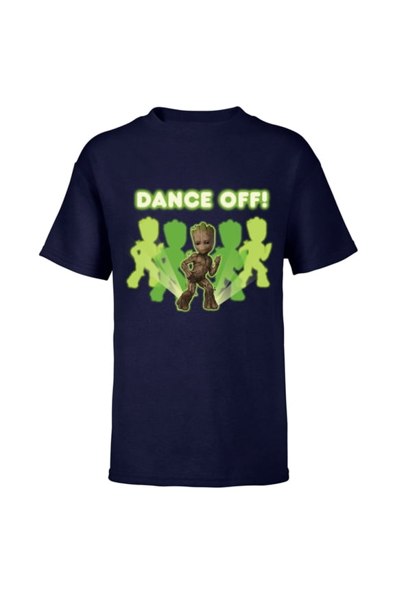 Studios’ I Am Groot Dance Off! - Short Sleeve T-Shirt for Kids - Customized-Navy