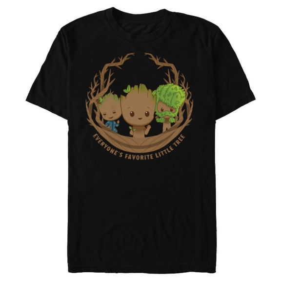 Marvel Studios’ I Am Groot Everyone’s Favorite Little Tree - Short Sleeve Blended T-Shirt for Adults - Customized-Black