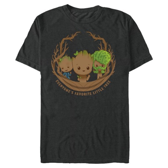 Marvel Studios’ I Am Groot Everyone’s Favorite Little Tree - Short Sleeve Blended T-Shirt for Adults - Customized-Dark Heather