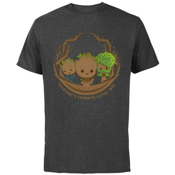 Marvel Studios’ I Am Groot Everyone’s Favorite Little Tree - Short Sleeve Cotton T-Shirt for Adults - Customized-Charcoal