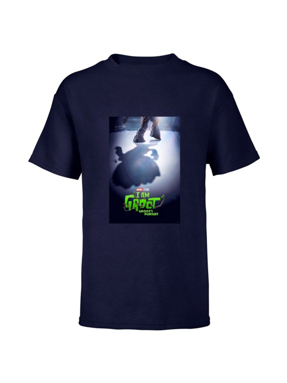 Studios I Am Groot Groot’s Pursuit Episode Poster - Short Sleeve T-Shirt for Kids - Customized-Navy