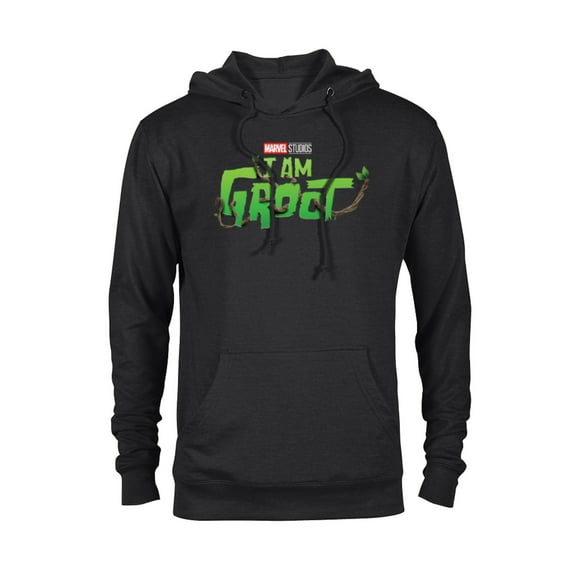 Marvel Studios I Am Groot Logo - Pullover Hoodie for Adults - Customized-Black