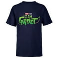 thumbnail image 1 of Marvel Studios I Am Groot Logo - Short Sleeve T-Shirt for Kids - Customized-Navy, 1 of 5