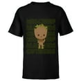 thumbnail image 1 of Marvel Studios I Am Groot Mischief Mayhem Cuteness Repeat - Short Sleeve T-Shirt for Kids - Customized-Black, 1 of 5