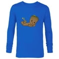 thumbnail image 1 of Marvel Studios I Am Groot Poot! - Long Sleeve T-Shirt for Men - Customized-Navy, 1 of 5