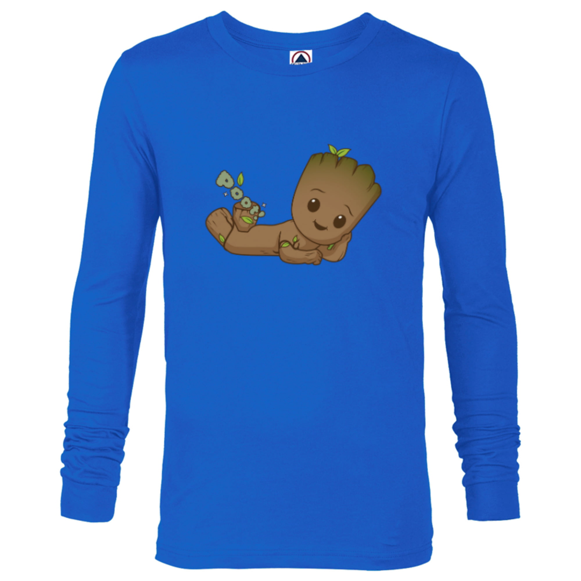 Marvel Studios I Am Groot Poot! - Long Sleeve T-Shirt for Men -  Customized-Athletic Heather | T-Shirts